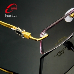 9801- Black Onyx Scorpion Screwless-Rimless 18K gold