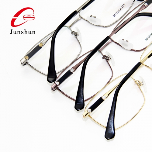 9816 - Natural balck agate with business eyeshape titanium eyeglasses frame for Men