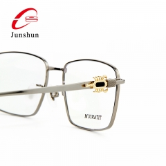 9803- Black agate Luxury Scorpion titanium full rim eyeglasses frame for men