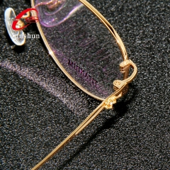 5069 - Round rim titnaium frame young in simple design for lady