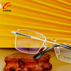 2034 - simple business style titanium spectacle frame for Men