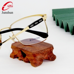 99974 - Fashion eyeshape with natural sandalwood frame for Men