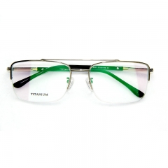 6081- simple business style titanium spectacle frame for Men