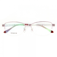 8872- Titanium line Half frame in elegant design for lady