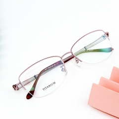 8872- Titanium line Half frame in elegant design for lady