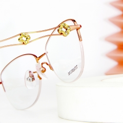 8868- Titanium line Half frame in elegant design for lady