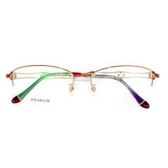 8868- Titanium line Half frame in elegant design for lady