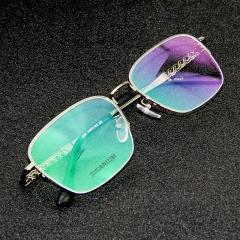 6097- Titanium line wire Classic design optical frame for Men