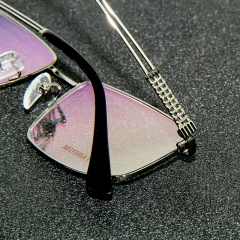 6098 - 高雅钛线无框奢华光学镜框-男款