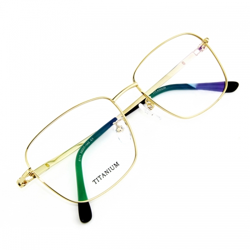 6111 - Daily design traditional titanium frame full rim high quality in half rim for men