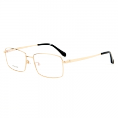 6114 - Large Size Titanium Full Rim Frame In Business Style Square Shape for men