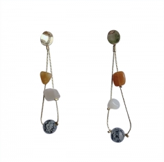 Earrings with gemstones