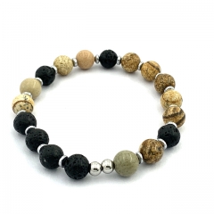 Bracelets for men with various gemstones