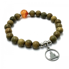 Green Sandalwood 21 beads Paramita bracelets