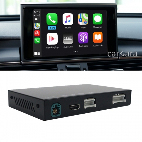 CarPlay interface mirror box for RS3 RS4 RS5 RS6 RS7 apple car play iphone ios Android Auto gps map BT call waze spotify