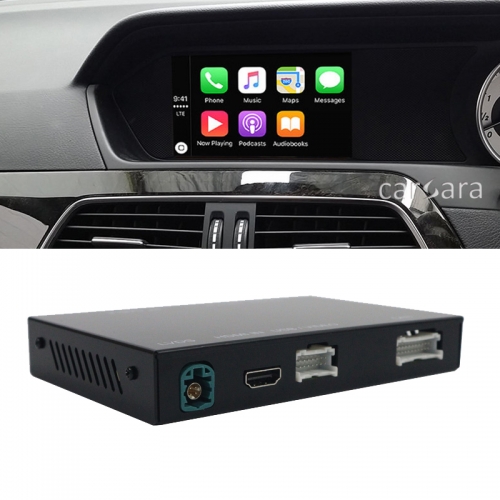 Carplay wireless interface decoder box for C class W204 facelift comand head unit radio NTG4.5 4.7 system factory screen upgrade