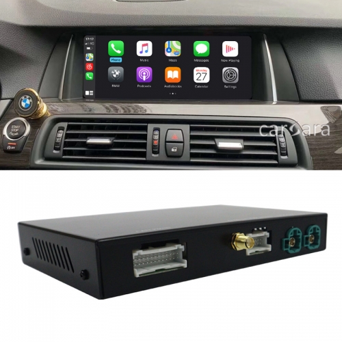Wireless apple carplay integration box M5 E60 E61 2008-2010 CIC NBT system android auto car play add-on interface kit iphone ios