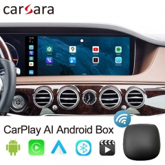 Carsara Smart AI Box 4+64G Android 9 Dongle to Activate Wireless CarPlay Android Auto Interface for Cars with OEM Wired CarPlay
