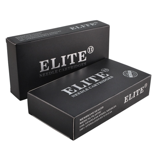 ELITE 2 Needle Cartridges - Long Taper Curved Magnum 0.35mm