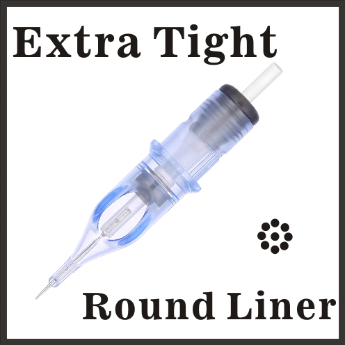 ELITE EVO Needle Cartridges - Extra Tight Round Liner 0.35mm