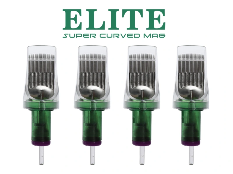 ELITE INFINI Super Curved Magnum Needle Cartridges - Long Taper 0.35mm