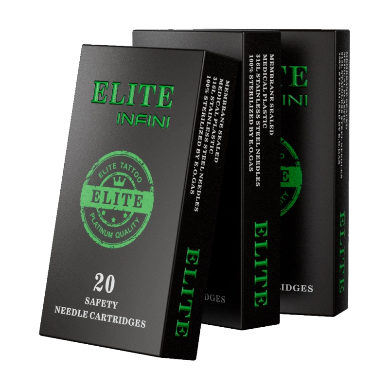 ELITE INFINI Needle Cartridges - Bugpin Round Liner 0.25mm