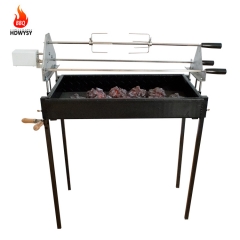 Greek Cypriot Charcoal Motorised Outdoor Rotisserie BBQ Grill Automatic Cyprus Grill