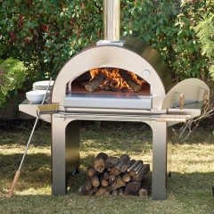 Stainless Steel Wood Fired Backyard Portable Kitchen Wood Fired Pizza Oven