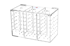 Dissemble Acrylic Quarantine Case RF 1S/2S/3A