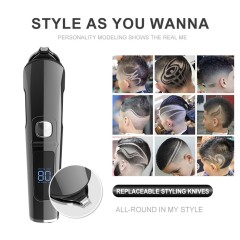 6 in 1 smart digital pannel electric hair clipper set