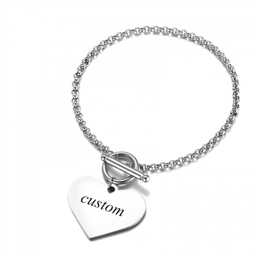 Joyeria perosonalizado pulsera en acero inoxidable MPPL-001