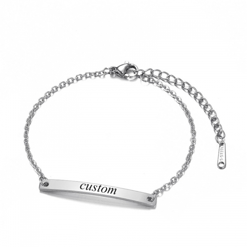 Joyeria perosonalizado pulsera en acero inoxidable MPPL-003