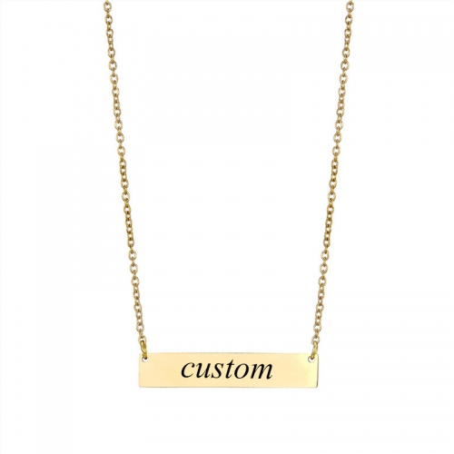 Joyeria perosonalizado collar en acero inoxidable MPCJ-003