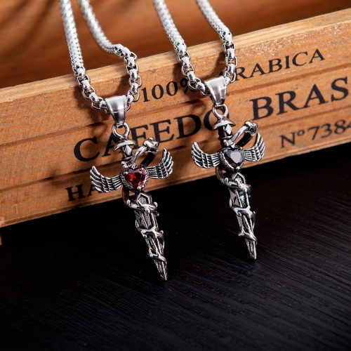 Collar de acero titanio MPKN-0003