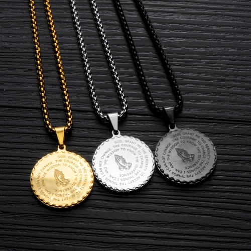 Collar de acero titanio MPKN-0026