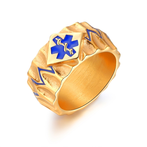 Anillo de acero titanio MPK-0089B