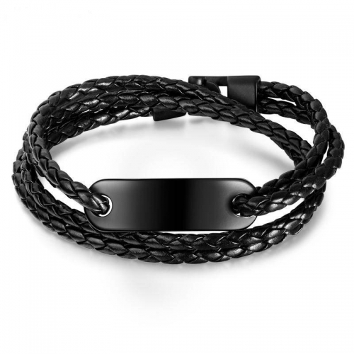 Pulsera de cuero con hebilla de aleacion SYB-385