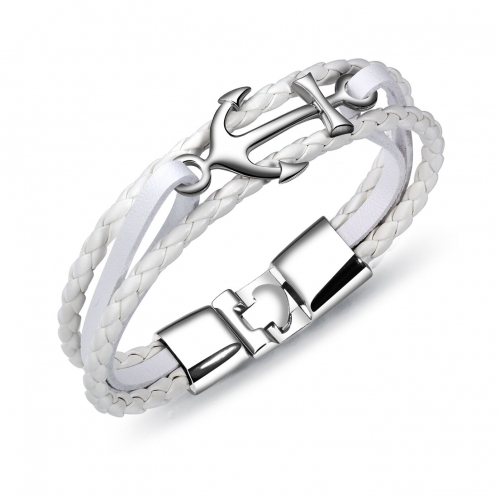 Pulsera de cuero con hebilla de aleacion SYB-377B