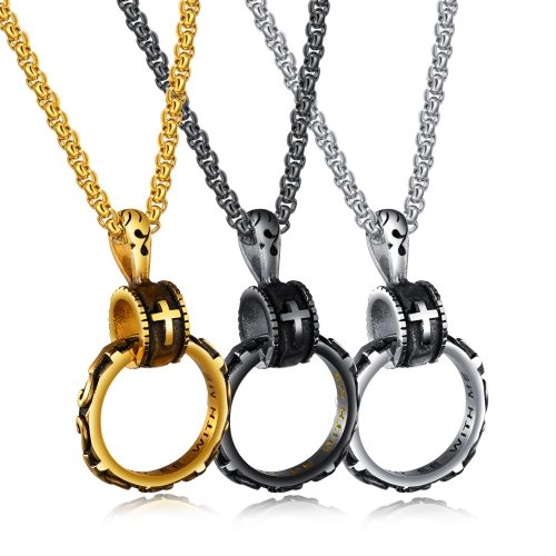 Collar de acero titanio MPKN-0039