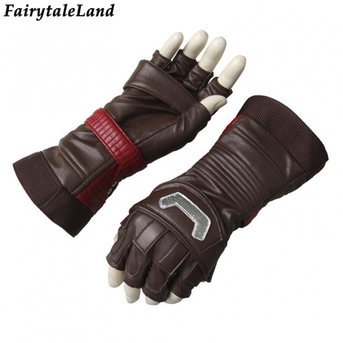 Avengers Captain America Cosplay Accessory Superhero cosplay cycling gloves Fancy leather cosplay gloves Captain America