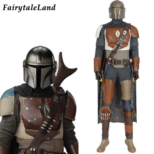 The Mandalorian Cosplay Oufit Halloween Costume Crisis on Infinite Earth Star Wars the Mandalorian with Helmet full Props