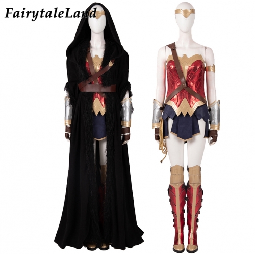 Wonder Woman 2 Cosplay Suit Diana Prince Halloween Costume WW84 Cosplay Outfit Rope Props Superhero Wonder Woman 1984 Masquerade