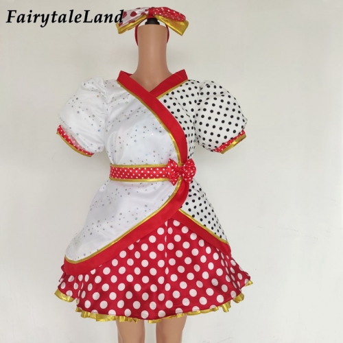 Halloween Minnie Mouse Cosplay Costume Cartoon Lovely Carnival Minerva Mouse Dress