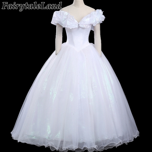 princess Cinderella cosplay costume Halloween costumes for adult women Bride princess Belle Cinderella white wedding dress