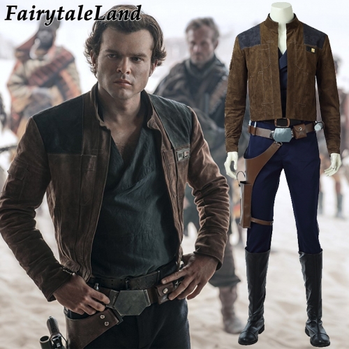 Solo A Star Wars Story Han Solo Cosplay Costume Halloween Superhero Outfit Han Solo Jacket Fancy Party Men Suit