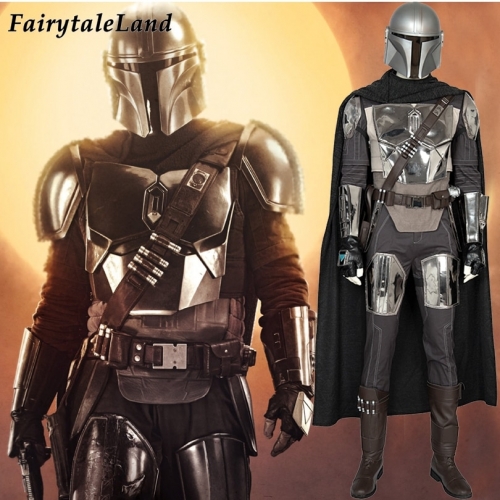 The Mandalorian Cosplay Costume Carnival Halloween Star Wars Superhero Battle Suit  Mandalorian Helmet Fancy Outfit Custom Made