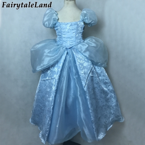 girls Cinderella Cosplay Costume Halloween costumes for kids Princess party Dress Cinderella dress custom made