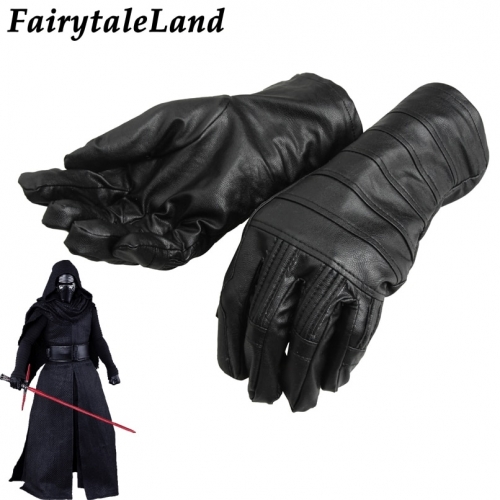 Star Wars Kylo Ren Gloves Superhero cycling leather gloves Halloween cosplay accessories Kylo Ren gloves Fancy Black Gloves