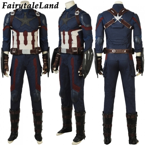 Avengers 3 Captain America Costume Halloween costumes Cosplay Steve Rogers Captain America Avengers Infinity War costume suit