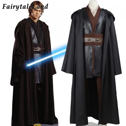 Star Wars Costume Adult Cosplay Anakin Skywalker Outfit Halloween Carnival party costume Jedi Anakin Costume Custom Made